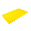 Дошка обробна HDPE з жолобом, 500×300×18 мм, жовта, Колір: Жовтий