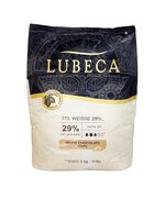 Білий шоколад Lubeca WEISSE 29%, Вага: 1 кг