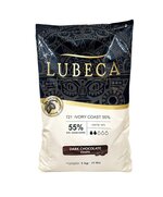 Чорний шоколад Lubeca IVORY COAST 55%, Вага: 1 кг