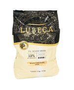 Білий шоколад Lubeca WEISSE 33%, Вага: 1 кг