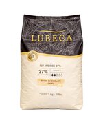 Білий шоколад Lubeca WEISSE 27%, Вага: 1 кг