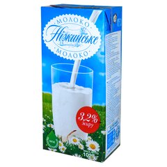 Молоко Ніжинське 3.2% без кришки 1 кг