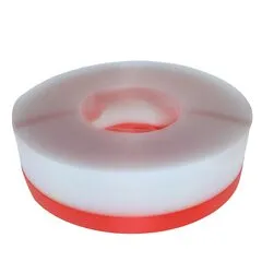 Прозора бордюрна стрічка із червоною смугою Modecor