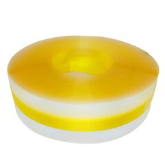 Прозрачная бордюрная лента с желтой полосой Modecor