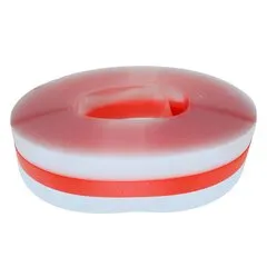 Прозора бордюрна стрічка із червоною смугою Modecor