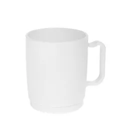 Кружка из поликарбоната белая 300 мл