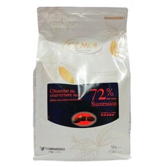 Шоколад чорний кувертюр Cemoi SUCCESSION 72% 1 кг