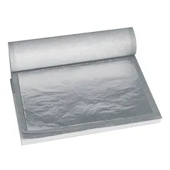 Сусальне харчове срібло IBC 25 листів, Колір: Срібний