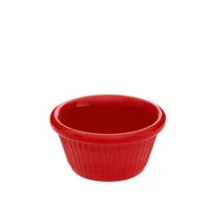 Соусник з меламіну круглий червоний 50 мл 74×36 мм