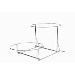 Дворівнева підставка з нержавіючої сталі 65×38×36 см