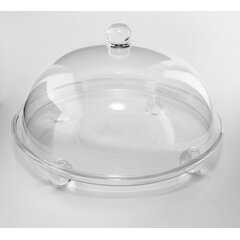 Підставка з кришкою для торта акрилова 34х21 см
