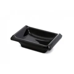 Соусник з меламіну прямокутний чорний 40 мл 95×65×28 мм