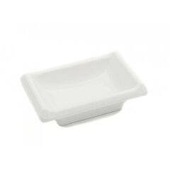 Соусник з меламіну прямокутний білий 40 мл 95×65×28 мм