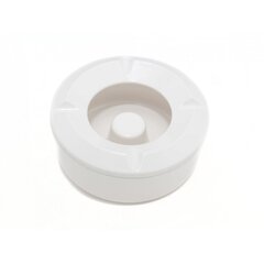 Попільничка вітрозахисна з кришкою з меламіну біла 10,5×4,5 см