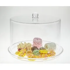 Підставка з кришкою для торта акрилова 34×25 см