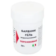 Барвник гелевий U NIC водорозчинний Персиковий 30 г