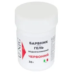 Барвник гелевий U NIC водорозчинний Червоний, Вага: 30 г