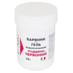 Барвник гелевий U NIC водорозчинний Різдвяно-червоний 30 г