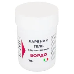 Барвник гелевий U NIC водорозчинний Бордо 30 г