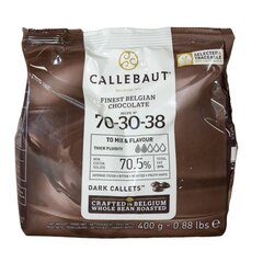 Чорний шоколад Callebaut №70-30-38, Вага: 400 г