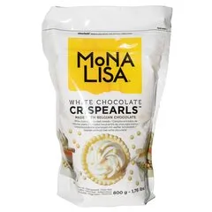 Декор із Білого шоколаду callebaut Mona Lisa Crispearls White, Вага: 200 г