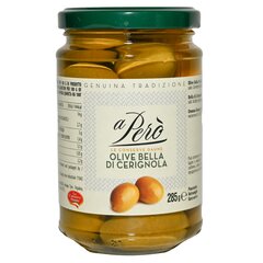 Оливка зеленая Bella di Cerignola 2G, Вес: 285 г