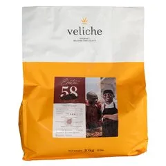 Чорний шоколад VELICHE DARK EMOTION 58%, Вага: 1 кг