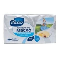 Масло вершкове Valio 82%, Вага: 500 г