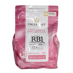 Рубіновий шоколад Callebaut Ruby - RB1, Вага: 2.5 кг