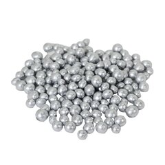 Рисові кульки 5 мм глазуровані срібні 200 г