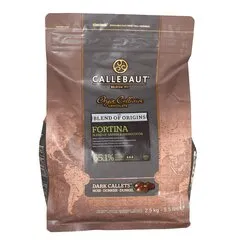 Темний шоколад кувертюр Callebaut Fortina, Вага: 1 кг