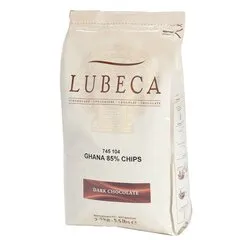 Черный шоколад Lubeca GHANA 85%, Вес: 500 г