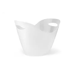 Ведро для льда с ручками из полистирола белое матовое 7 л