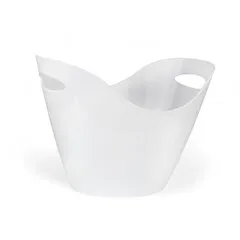 Ведро для льда с ручками из полистирола белое 7 л