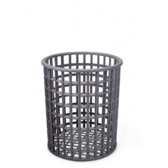 Подставка для столовых приборов пластиковая серая 12,7х11 см