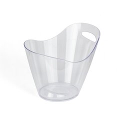 Ведро для льда с одной ручкой из полистирола прозрачное 5 л