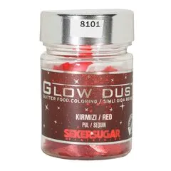 Глиттер хлопья Красные Sekersugar 7 г