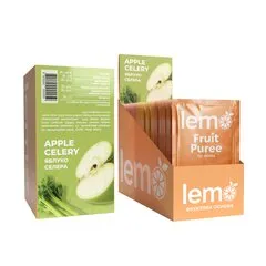 Основа для лимонаду та чаю Lemo Яблуко з Селерою порційне 15x45 г