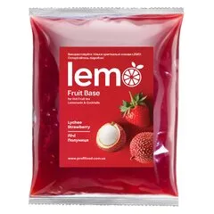 Основа для лимонаду та чаю Lemo Полуниця-Лічі 1 кг