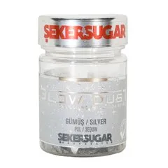 Глиттер хлопья Серебряные Sekersugar 7 г