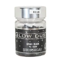 Глиттер хлопья Черные Sekersugar 7 г