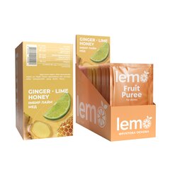 Основа для лимонаду та чаю Lemo Імбир з Лаймом порційне 15x45 г