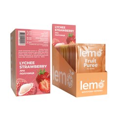 Основа для лимонаду та чаю Lemo Лічі-Полуниця порційне 15x45 г