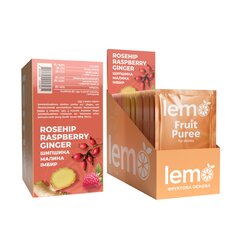 Основа для лимонаду та чаю Lemo Шипшина-Малина-Імбир порційне 15x45 г
