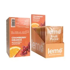Основа для лимонаду та чаю Lemo Журавлина-Апельсин порційне 15x45 г
