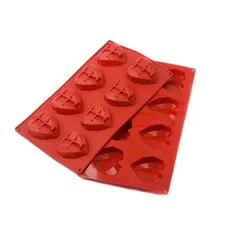 Форма силіконова Профі Крижане серце L 57х64 мм 8 комірок