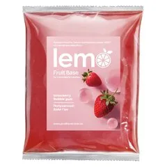 Основа для лимонаду та чаю (фруктове пюре) Lemo Полуничний Бабл Гам 1 кг