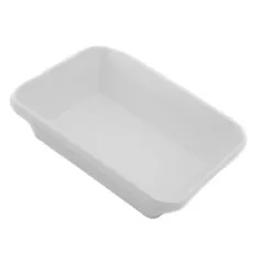 Блюдо для викладання продуктів з меламіну 20×15×5,5 см біле