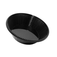 Блюдо кругле з меламіну 29,7×7,2 см чорне