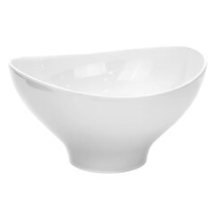Чаша овальна закруглена з меламіну біла 4,1 л 29,5×26,6×16 см
